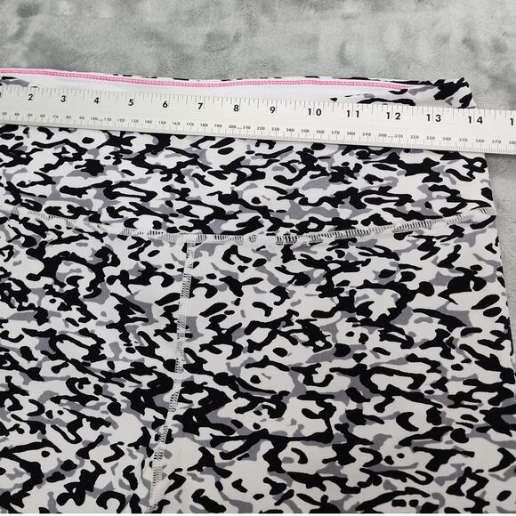 Calvin Klein Performance Leggings Womens L Black Gray White Ombre High Rise Crop - Picture 6 of 10